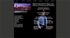 Desktop Screenshot of metrosecurityforce.com